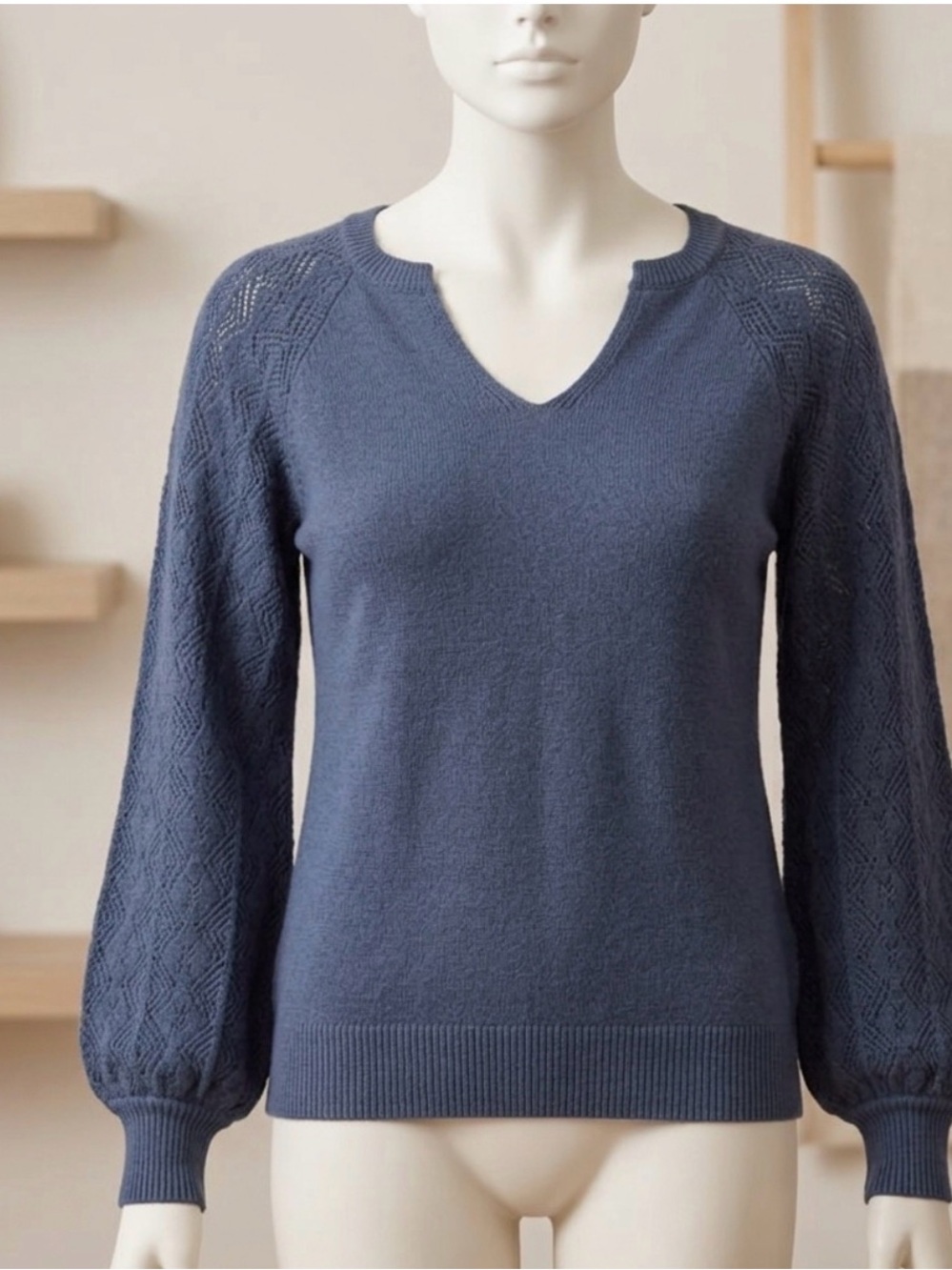 Womens Blue Sweater size medium- large